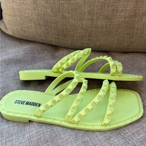 Steve Madden Skylar Flat Sandal Studded